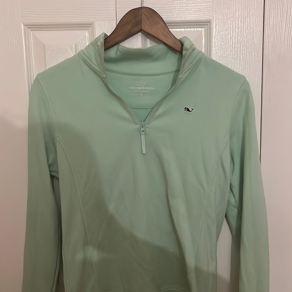 Vineyard Vines Zip Up in Mint